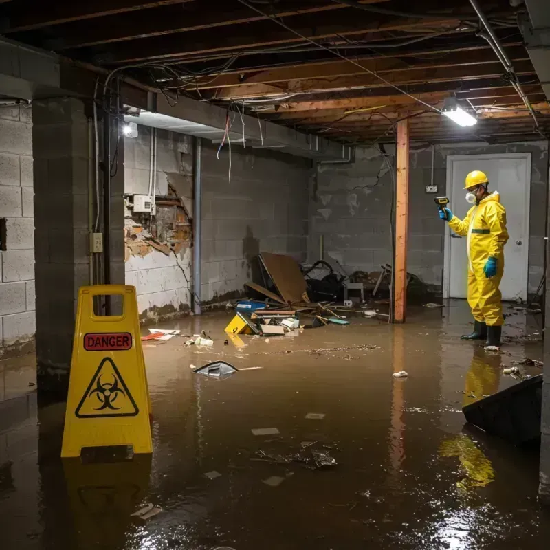 Flooded Basement Electrical Hazard in Orlovista, FL Property